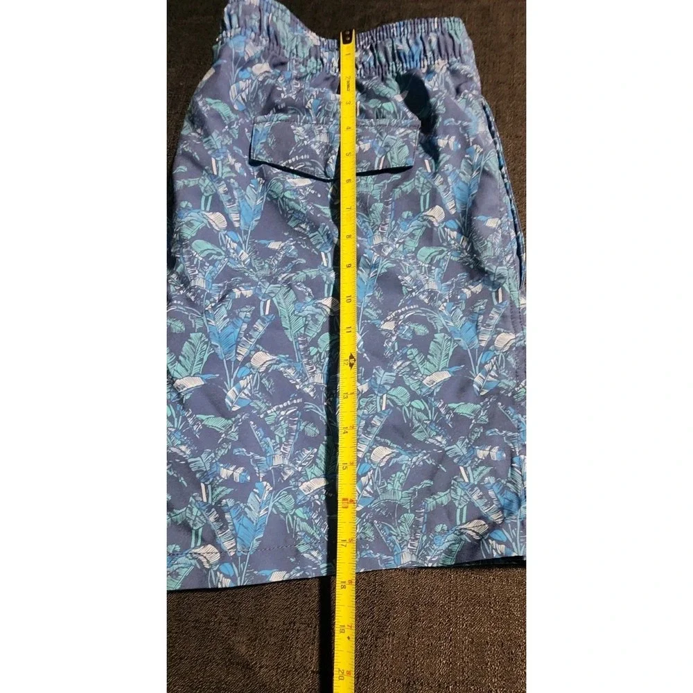 SOUTHERN TIDEMen's Banana Leaf Swim Trunk‎ Board Shorts Blue Tropical Sz XL NEW